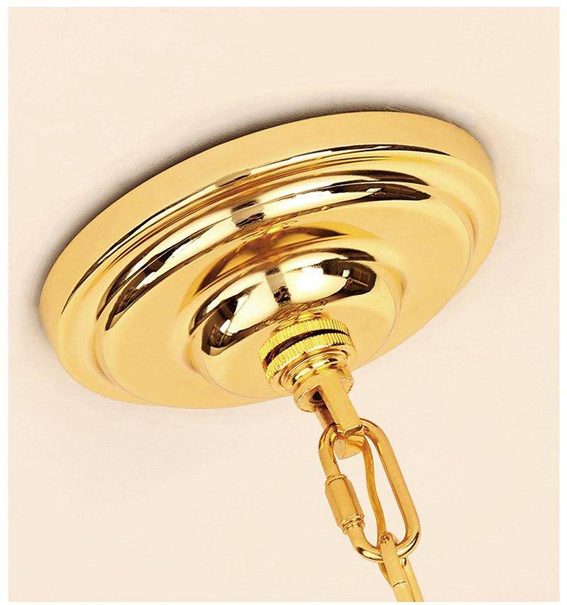 Lustre design anneaux doré à LED Tornado - vue 9 sur 9