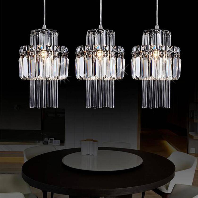 Suspension en cristal style industriel à LED - vue 3 sur 4