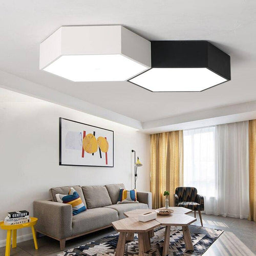 Plafonnier LED hexagonal de couleur Honeycomb - vue 4 sur 5
