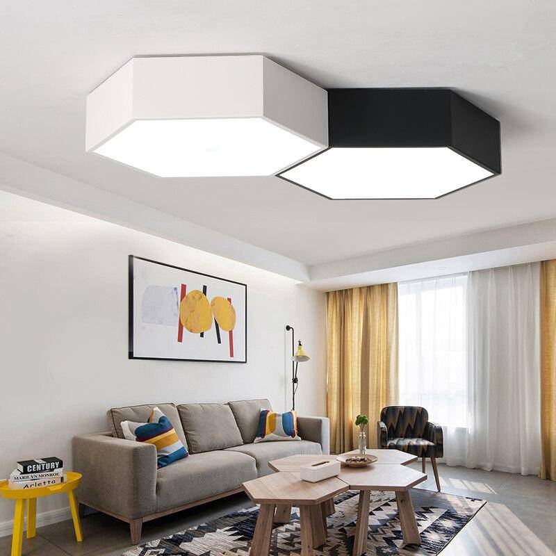 Plafonnier LED hexagonal de couleur Honeycomb - vue 4 sur 5