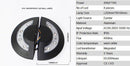 Applique extérieur LED demi-cercle noire Lighting