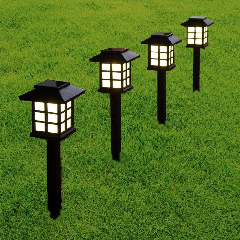 Lampadaire lanterne extérieur LED solaire à piquer Boruit (seule ou par 4) - vue 2 sur 7