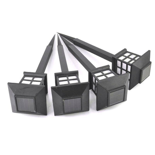 Lampadaire lanterne extérieur LED solaire à piquer Boruit (seule ou par 4) - vue 6 sur 7