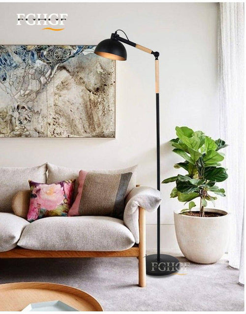 Lampadaire en bois et métal design ajustable Floor - vue 6 sur 8