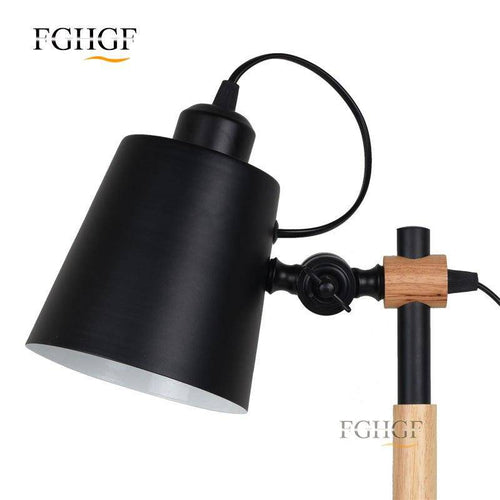 Lampadaire en bois et métal design ajustable Floor - vue 8 sur 8