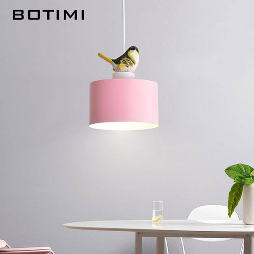 Suspension design LED de couleur avec oiseau Botimi - vue 5 sur 8