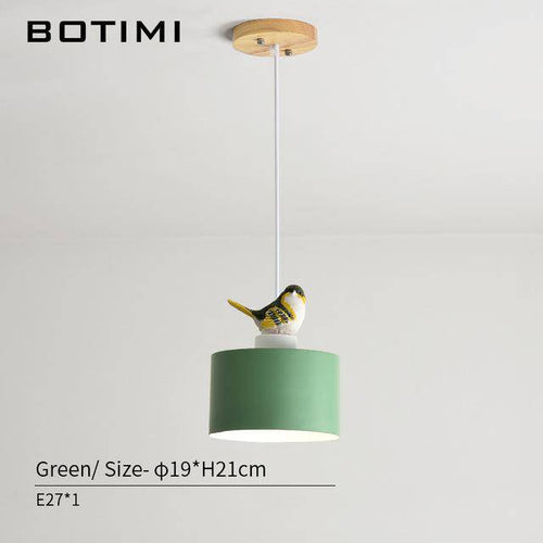 Suspension design LED de couleur avec oiseau Botimi - vue 6 sur 8