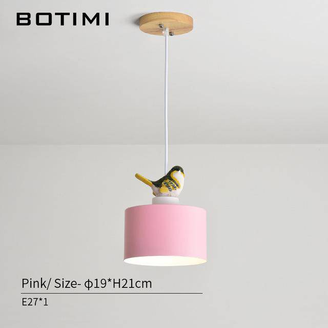 Suspension design LED de couleur avec oiseau Botimi - vue 6 sur 8