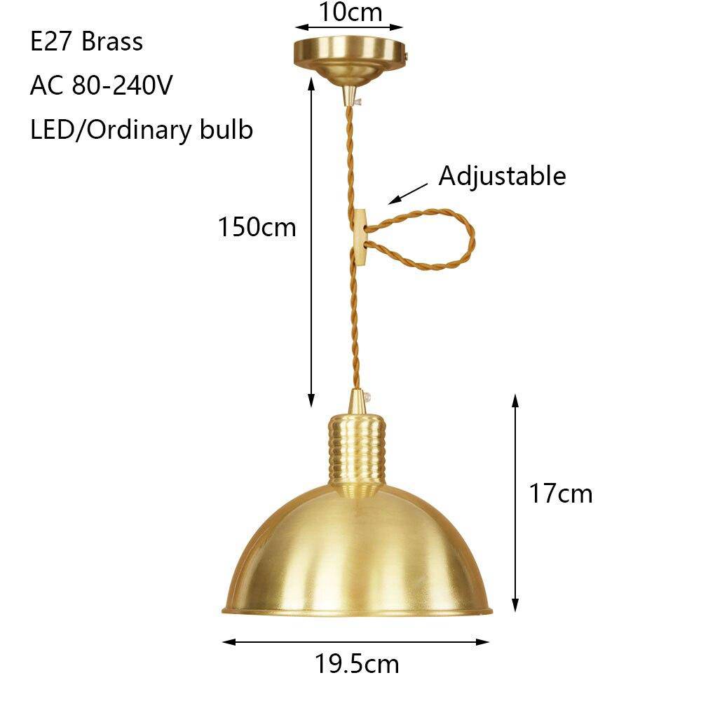 Suspension design à LED abat-jour en métal doré Novel - vue 3 sur 3