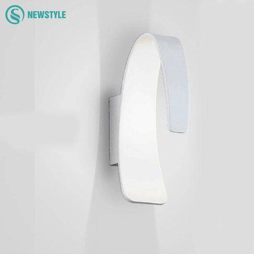 Applique design LED moderne arrondie blanche - vue 4 sur 5