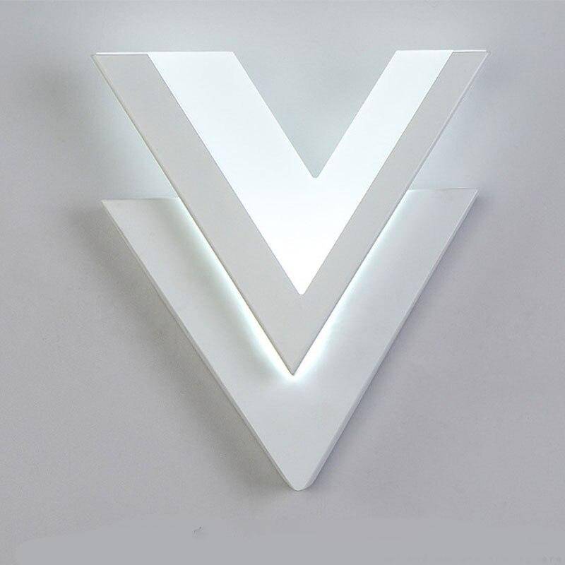 Applique murale LED en forme de V - vue 3 sur 4