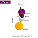 Applique murale design à LED avec plusieurs disques métal colorés Lasha