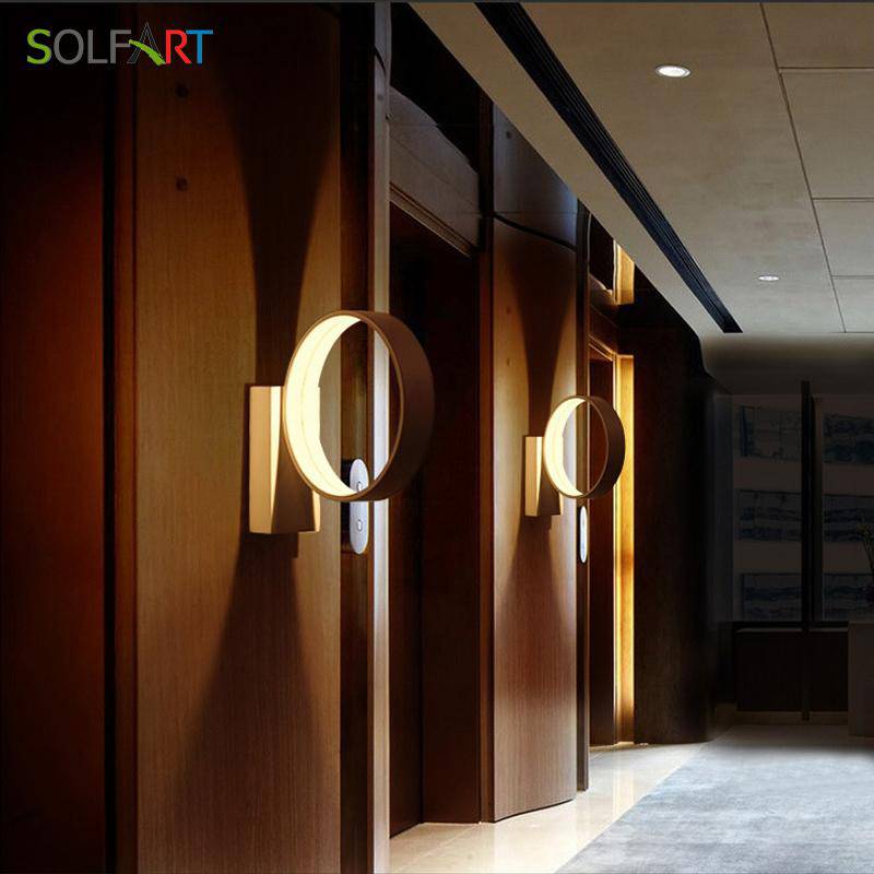 Applique design LED cercle blanc - vue 4 sur 5