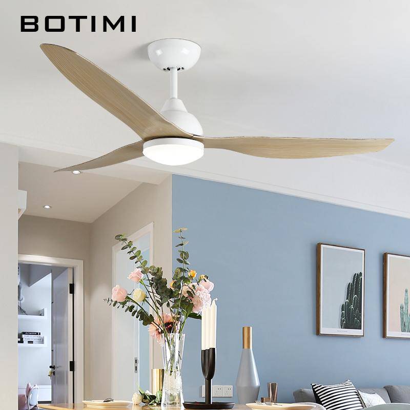 Ventilateur de plafond LED à 3 pales en bois - vue 4 sur 7