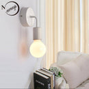 Applique murale LED ampoule tombante (noir ou blanc)