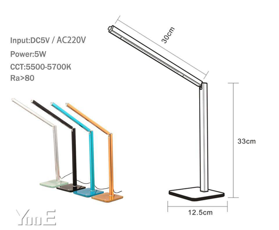 Lampe de bureau LED de couleur à USB - vue 4 sur 4