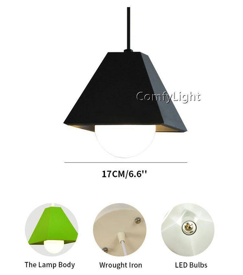 Suspension LED triangulaire de couleur - vue 12 sur 11