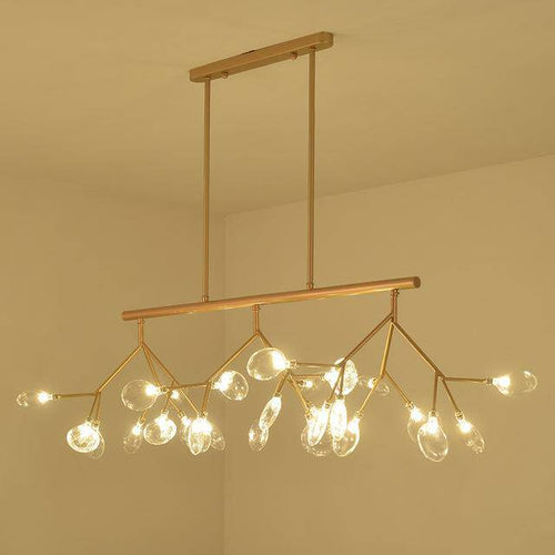 Lustre design moderne LED en bois branches d'arbres (noir ou doré) - vue 7 sur 7
