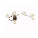 Plafonnier LED chromé avec boules