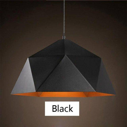 Suspension design moderne géométrique Art Deco (noir ou blanc) - vue 5 sur 6