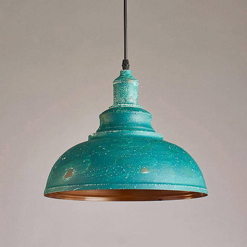 Suspension retro à LED bleue rouillée - vue 4 sur 5
