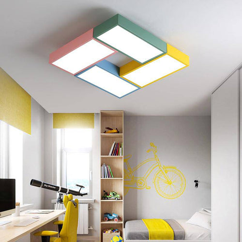 Plafonnier LED rectangulaire de couleur Dining - vue 9 sur 8