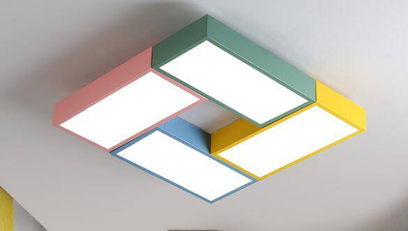 Plafonnier LED rectangulaire de couleur Dining - vue 5 sur 8
