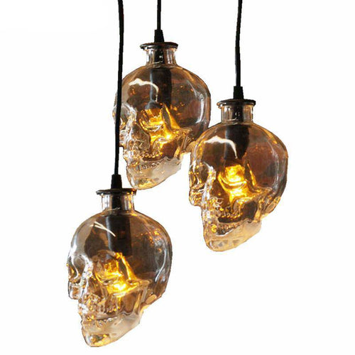Suspension tête de mort en verre Retro - vue 5 sur 4