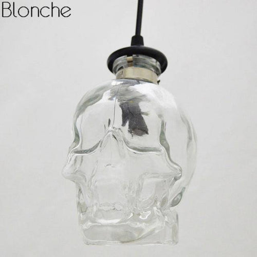 Suspension tête de mort en verre Retro - vue 4 sur 4