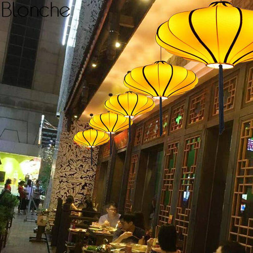 Suspension chinoise à LED de couleur Chinese - vue 9 sur 10