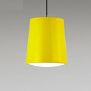 Suspension moderne LED cylindre en aluminium de couleur