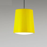 Suspension moderne LED cylindre en aluminium de couleur
