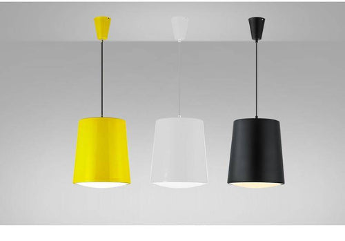 Suspension moderne LED cylindre en aluminium de couleur - vue 9 sur 8