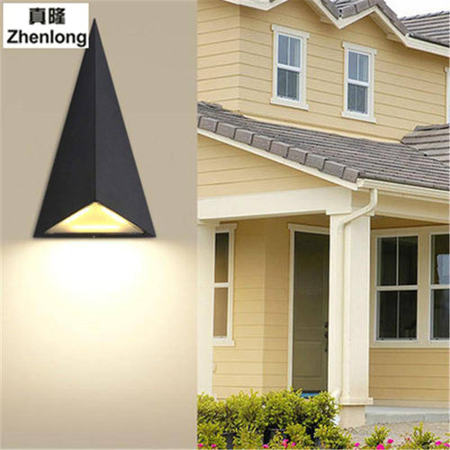 Applique murale design triangulaire à LED waterproof - vue 3 sur 4