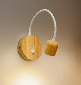 Applique murale 3W dirigeable en bois - vue 7 sur 8