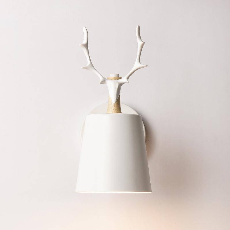 Applique LED à corne de cerf (noir ou blanc) - vue 4 sur 5