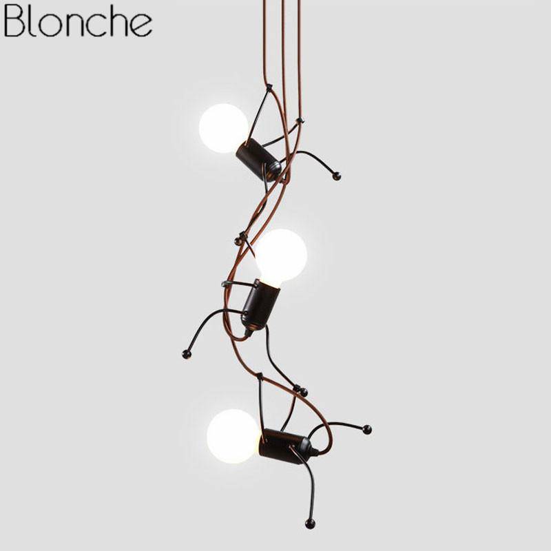 Suspension en forme de bonhomme noir - vue 4 sur 6