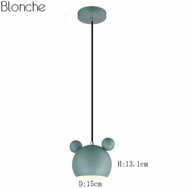 Suspension design à LED en forme de Mickey Mouse coloré - vue 9 sur 11