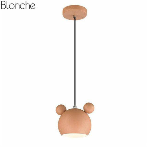 Suspension design à LED en forme de Mickey Mouse coloré - vue 9 sur 11