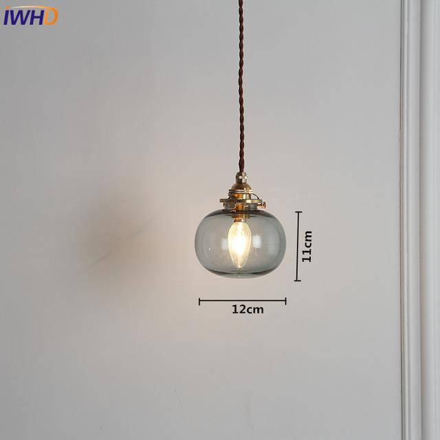 Suspension LED en verre et métal doré Glass - vue 4 sur 6