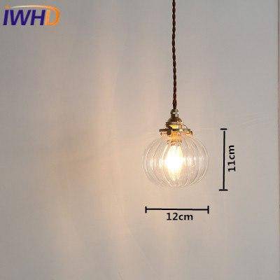 Suspension LED en verre et métal doré Glass - vue 5 sur 6