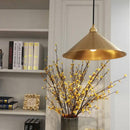 Suspension design LED conique dorée Loft