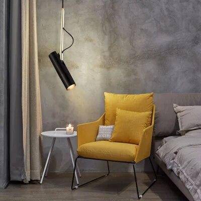Suspension design LED avec abat-jour cylindrique en métal Indoor - vue 3 sur 5