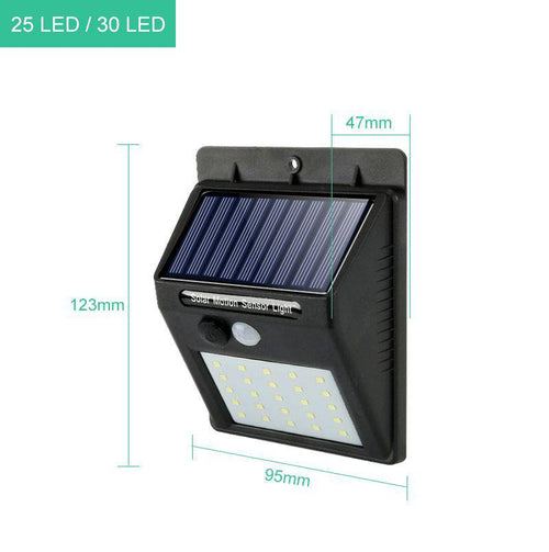 Applique extérieur LED solaire noir - vue 3 sur 4