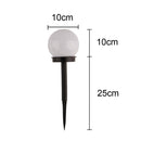 Lampe extérieur LED solaire boule blanche à piquer