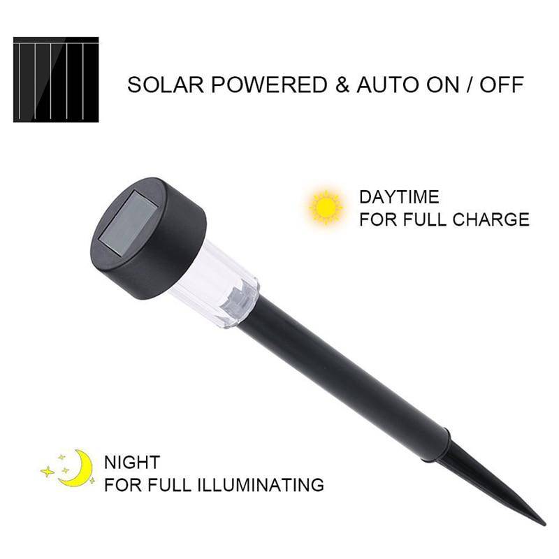 Lampadaire extérieur solaire à LED petite taille (lot de 10) - vue 4 sur 5
