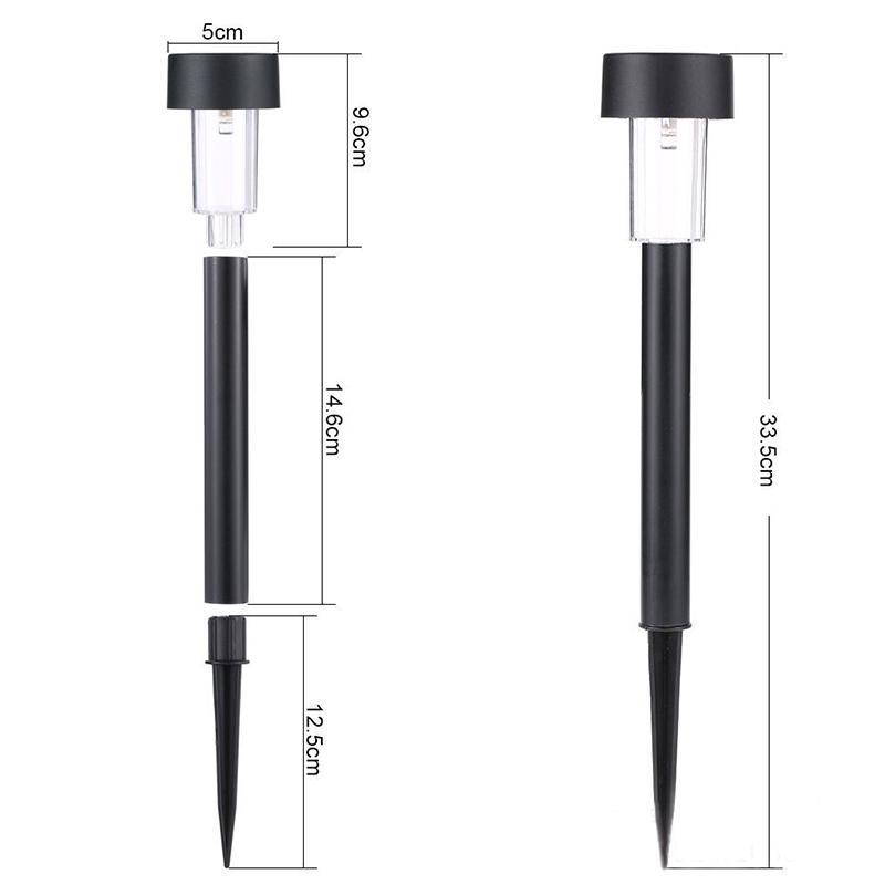 Lampadaire extérieur solaire à LED petite taille (lot de 10) - vue 5 sur 5