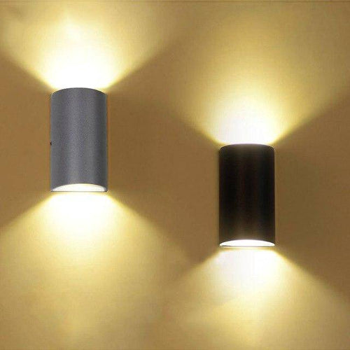 Applique extérieur LED design arrondi en aluminium noir - vue 4 sur 4