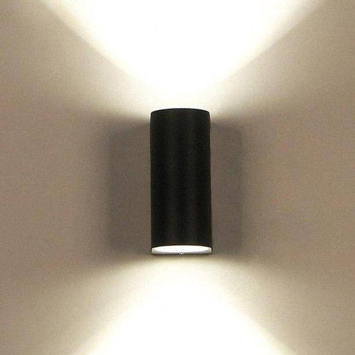Applique extérieur LED design arrondi en aluminium noir - vue 3 sur 4