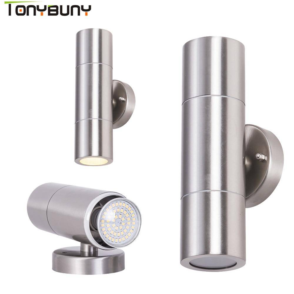 Applique extérieur LED chromée Down - vue 3 sur 3